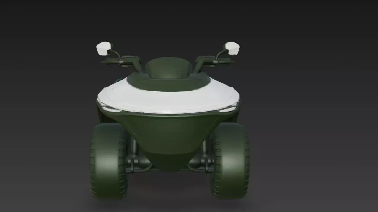 Realistic ATV Quad Bike 3D Model Game Ready 3D model_0