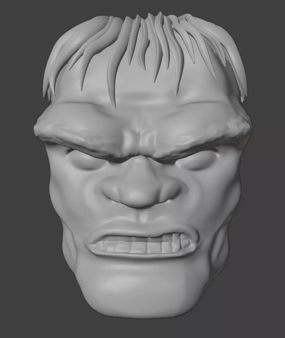 Inmortal hulk head 3D print model_0