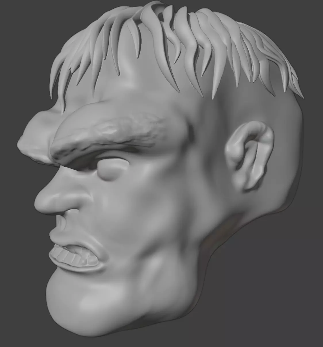 Inmortal hulk head 3D print model_1