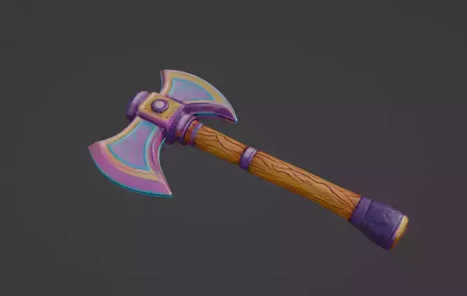 Stylized Axe Video Game Looks