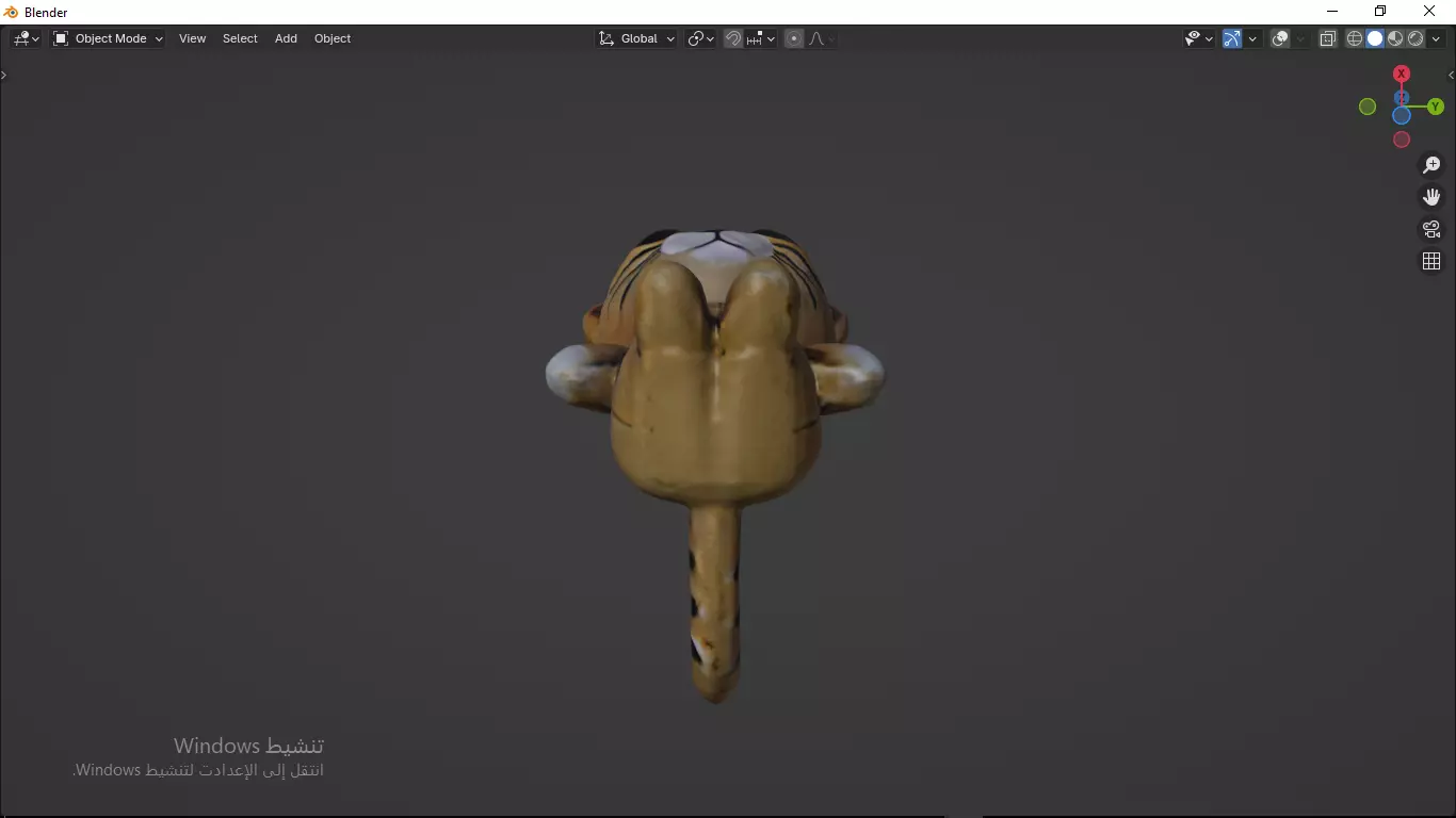 Cat Tedy Bear Toy Low-poly 3D model_15