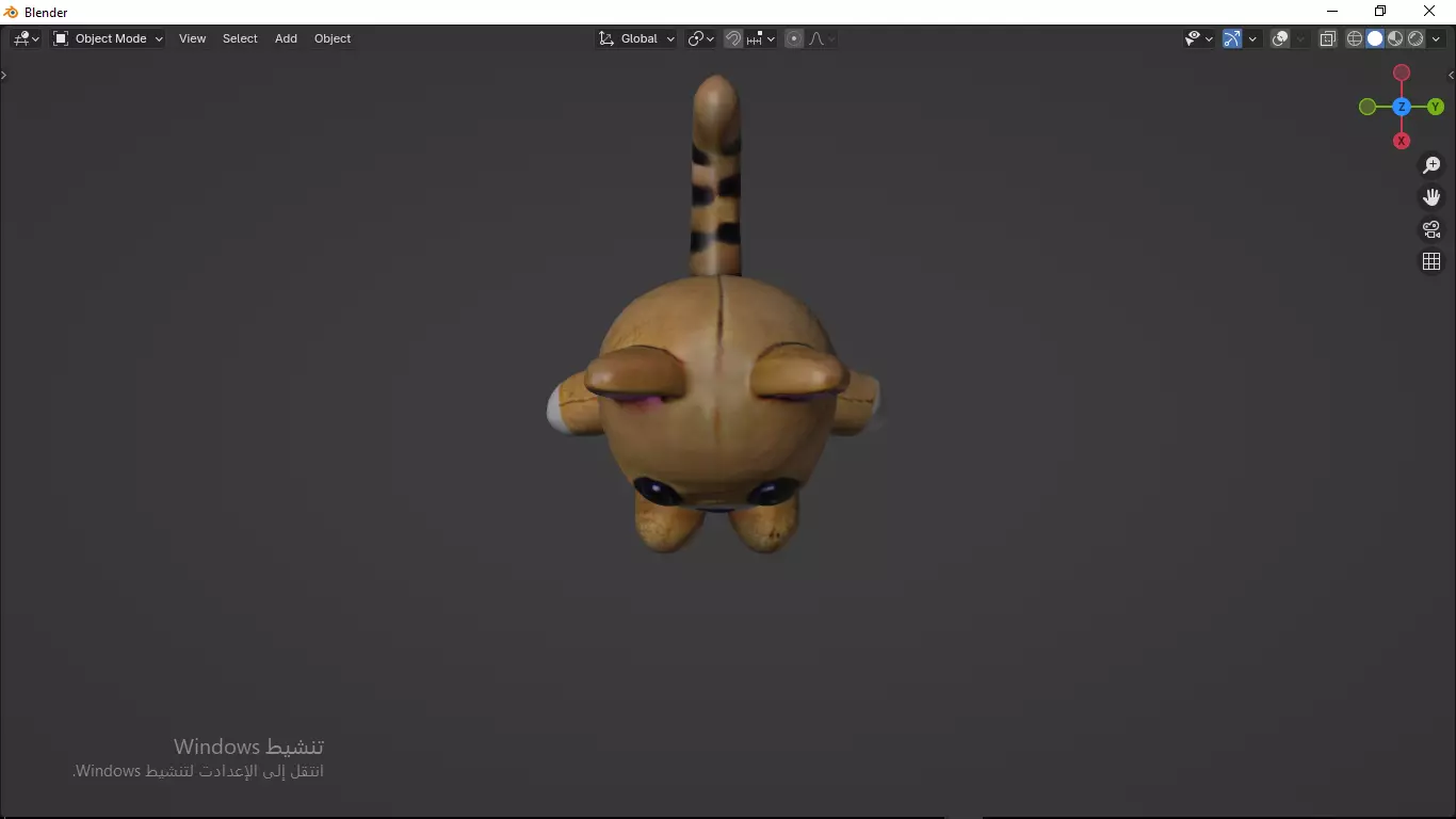 Cat Tedy Bear Toy Low-poly 3D model_20