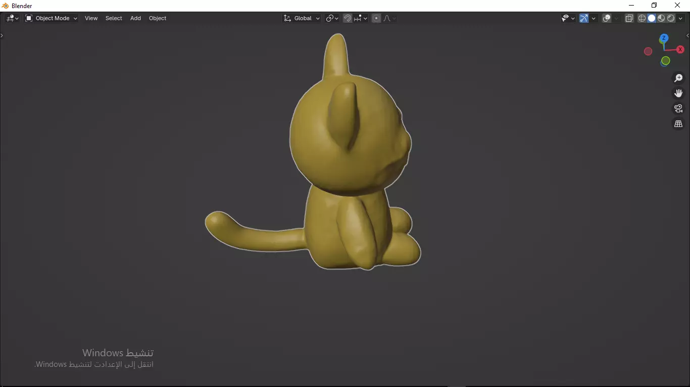 Cat Tedy Bear Toy Low-poly 3D model_25