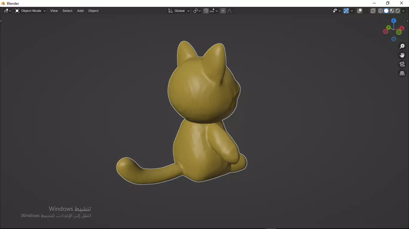 Cat Tedy Bear Toy Low-poly 3D model_30