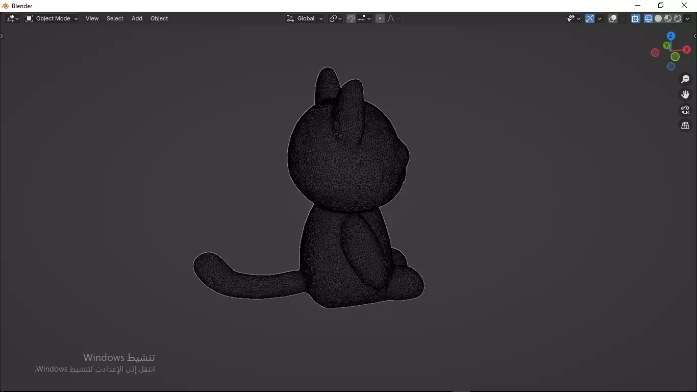 Cat Tedy Bear Toy Low-poly 3D model_31