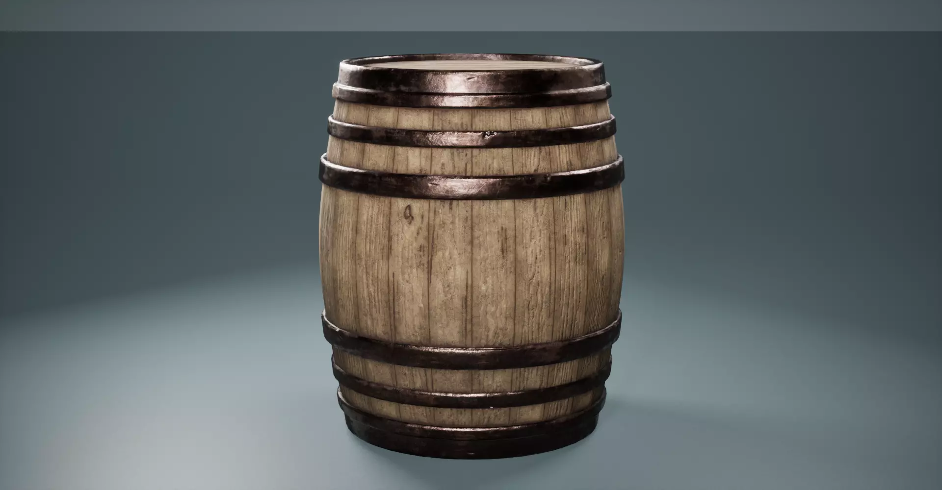 Barrels Pack - Game Ready Low-poly 3D model_4