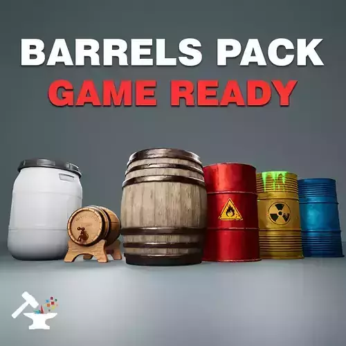 Barrels Pack - Game Ready