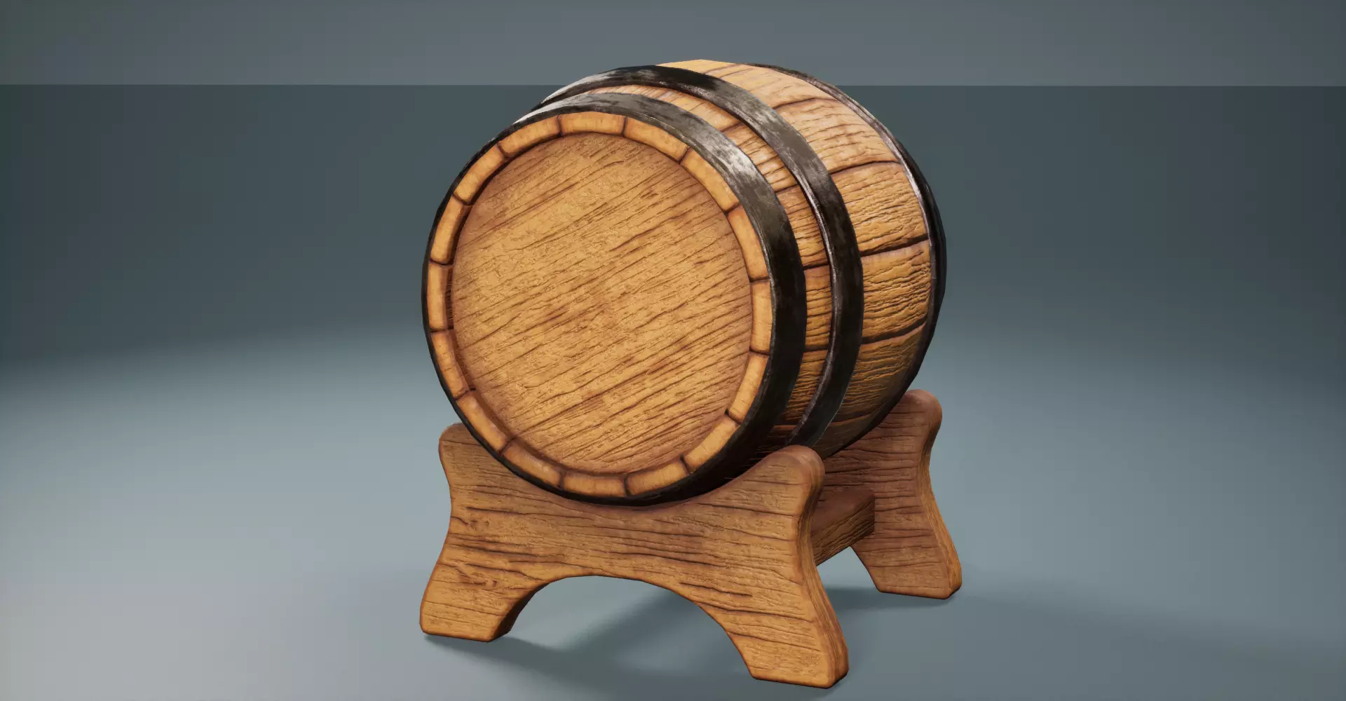 Barrels Pack - Game Ready Low-poly 3D model_8