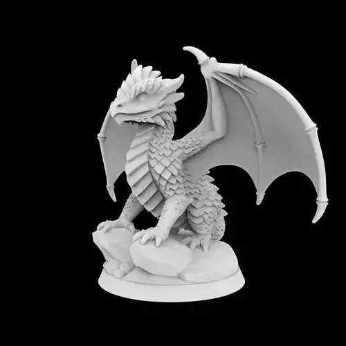 Dragon Hatchling Tabletop Gaming 3D Printable Model