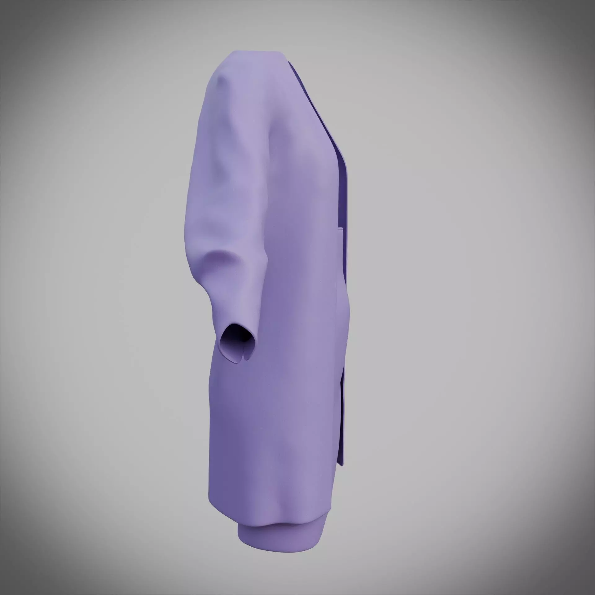 3D Female Apparel - Short skirt and Jacket Low-poly 3D model_6