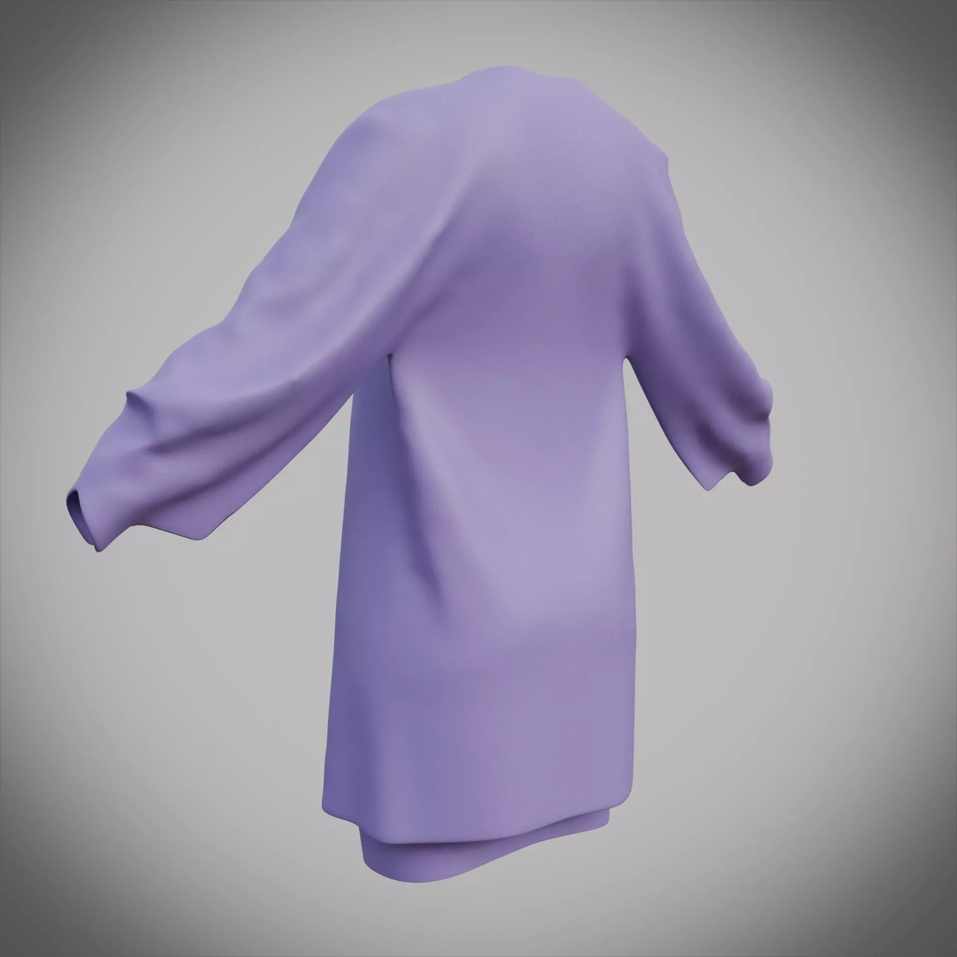 3D Female Apparel - Short skirt and Jacket Low-poly 3D model_11
