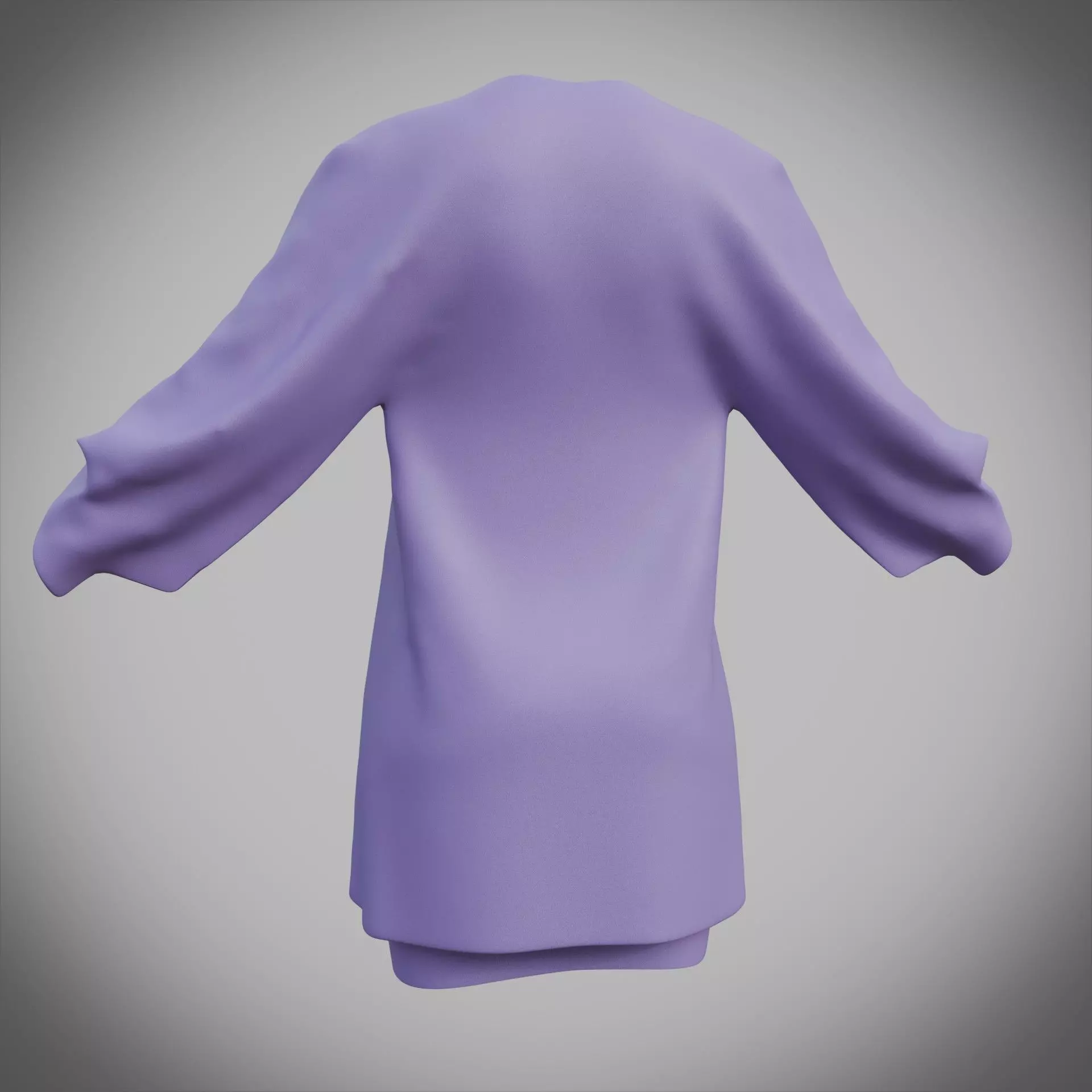 3D Female Apparel - Short skirt and Jacket Low-poly 3D model_10
