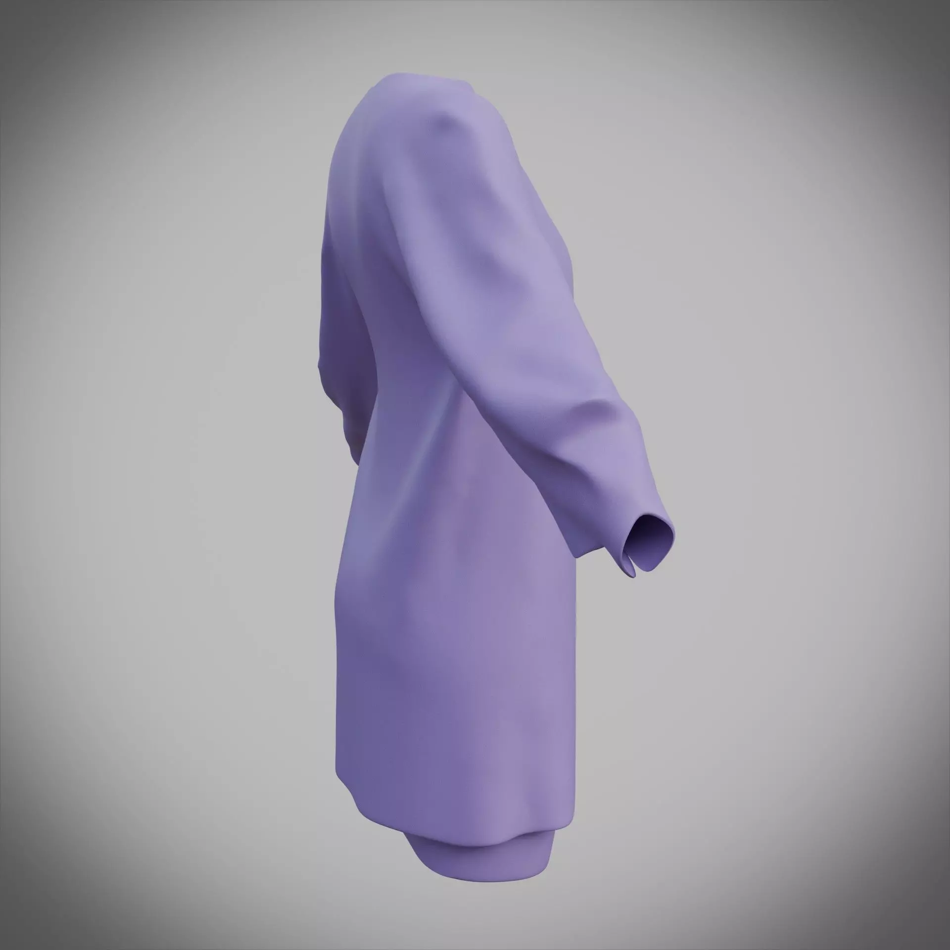 3D Female Apparel - Short skirt and Jacket Low-poly 3D model_7