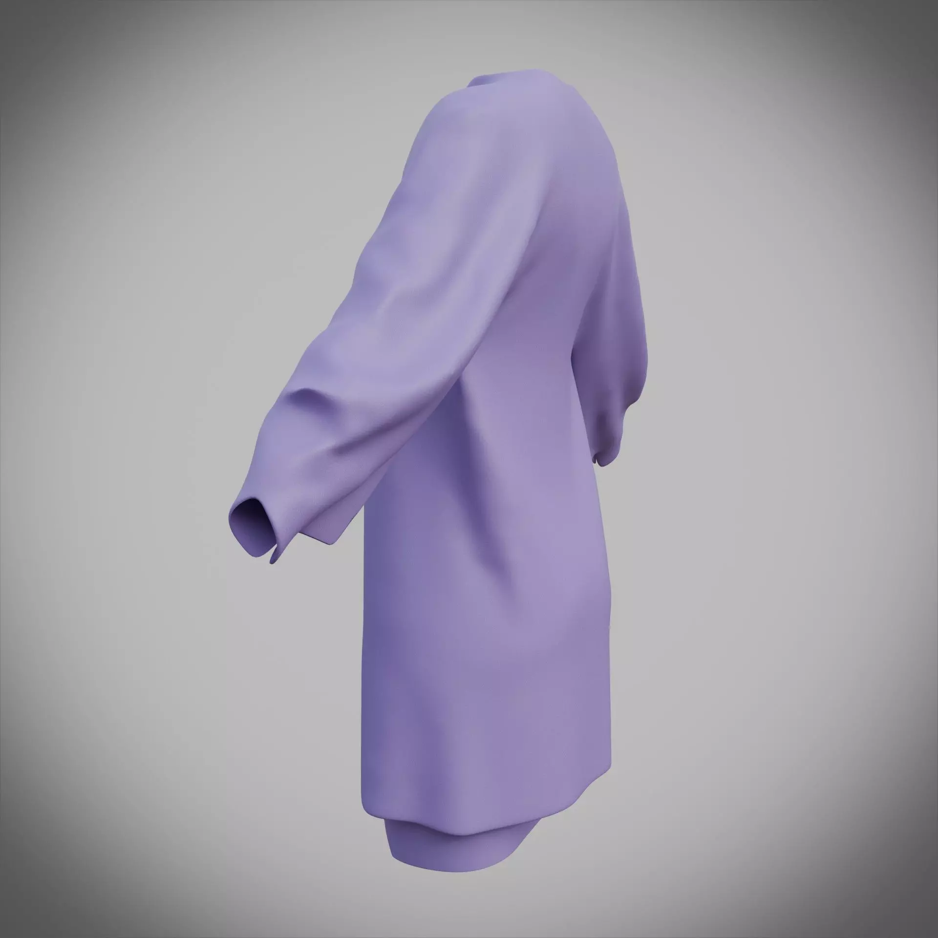 3D Female Apparel - Short skirt and Jacket Low-poly 3D model_12