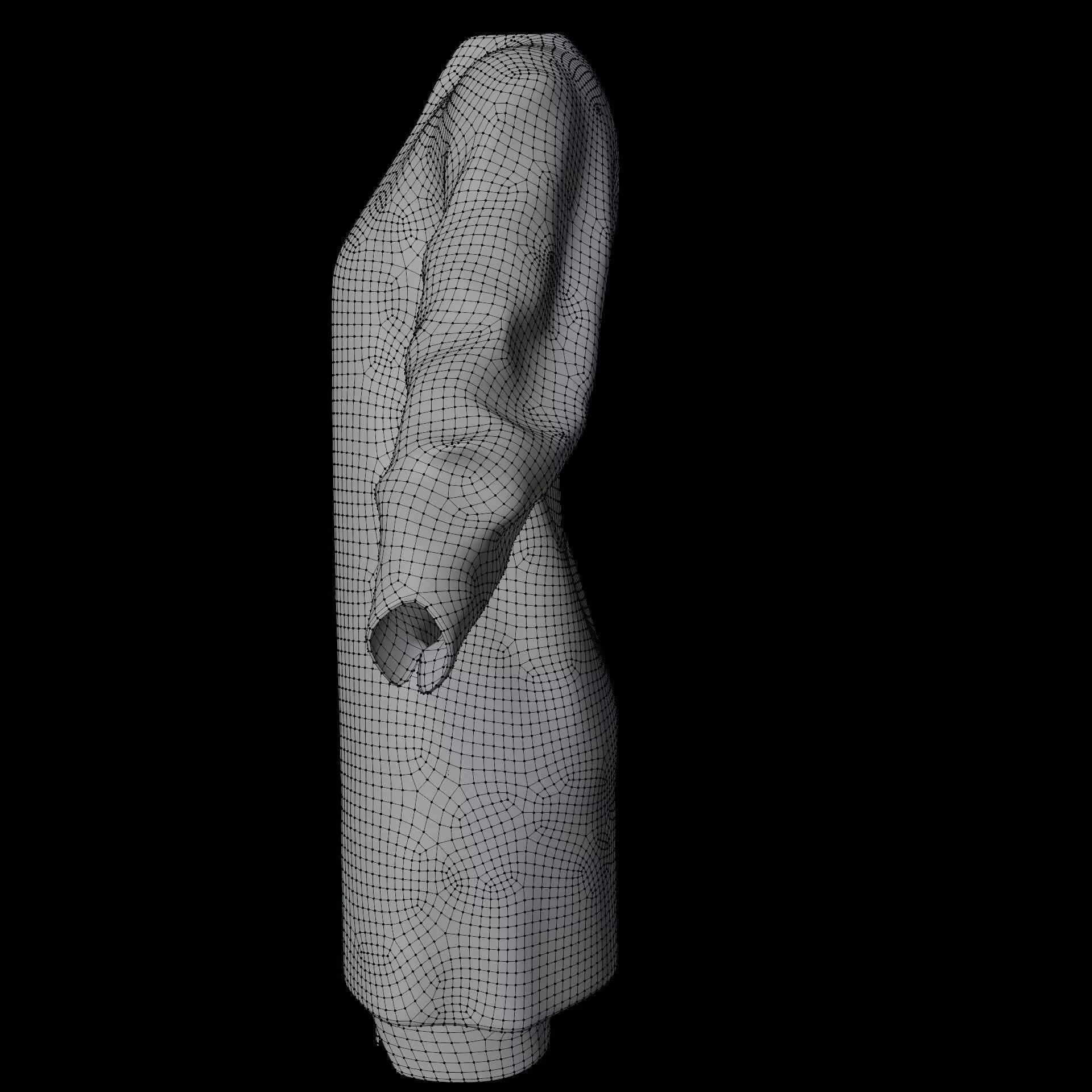 3D Female Apparel - Short skirt and Jacket Low-poly 3D model_25