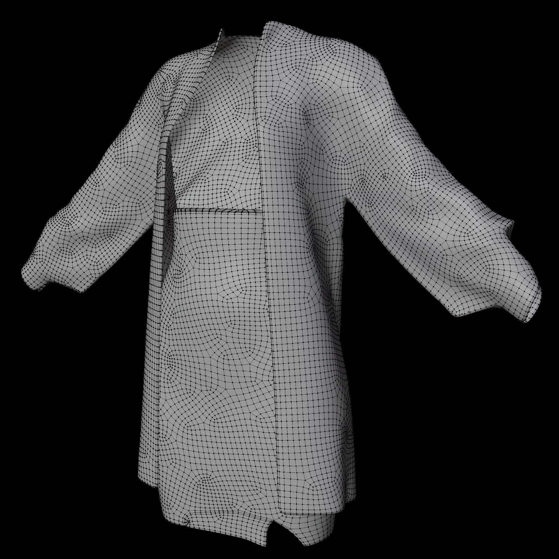 3D Female Apparel - Short skirt and Jacket Low-poly 3D model_20