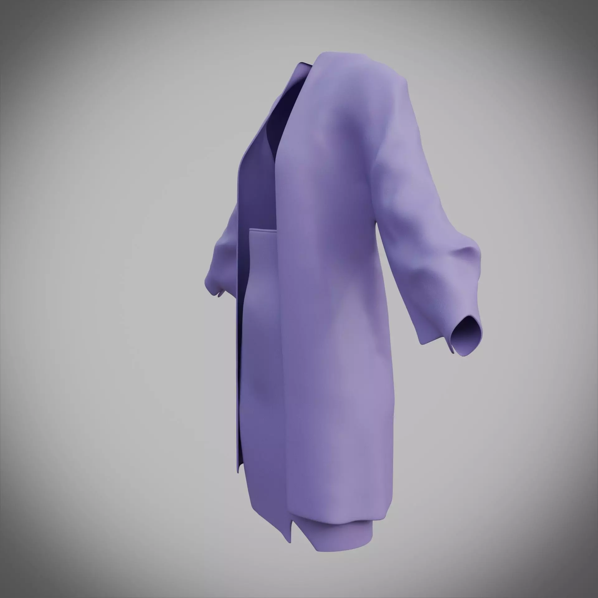 3D Female Apparel - Short skirt and Jacket Low-poly 3D model_14