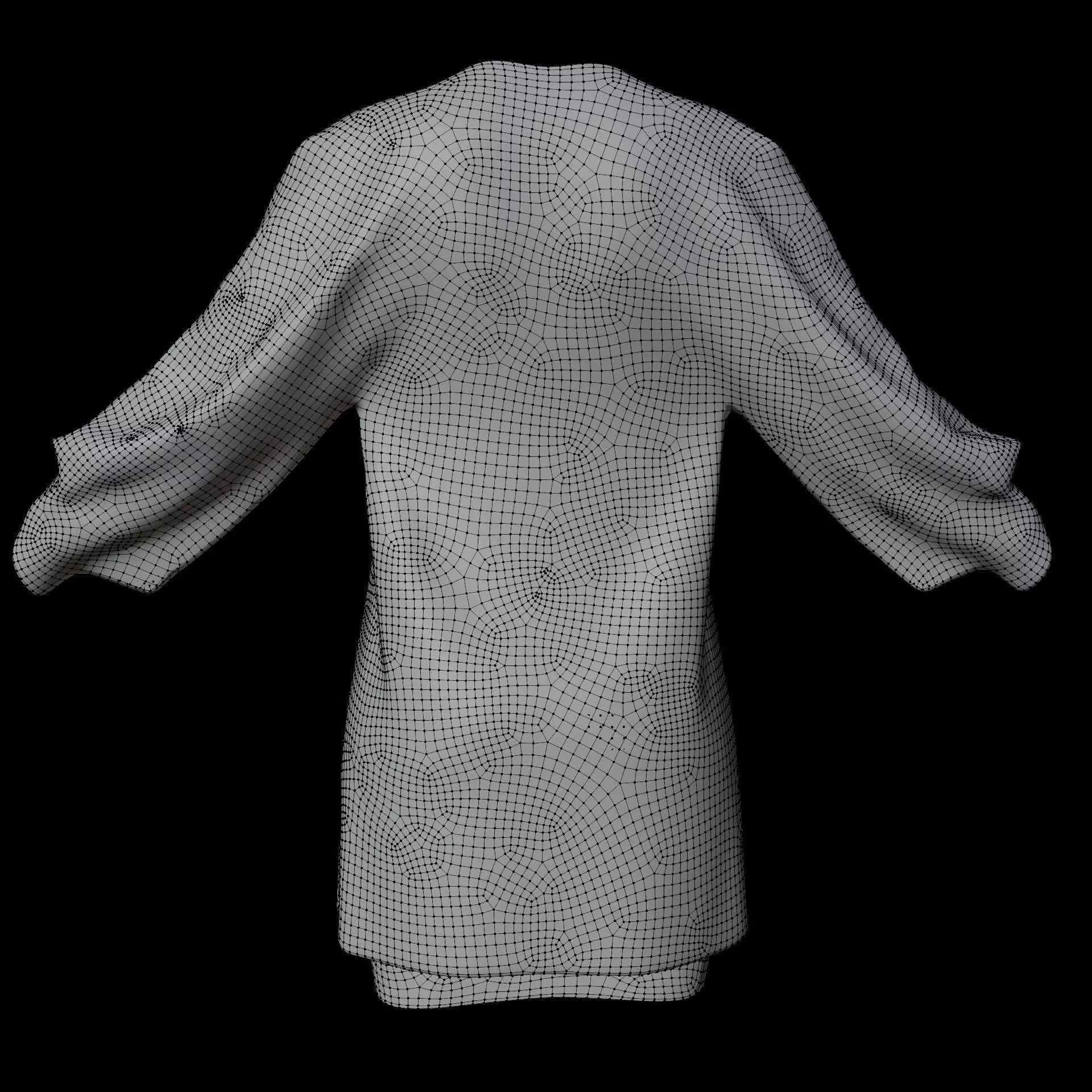 3D Female Apparel - Short skirt and Jacket Low-poly 3D model_22