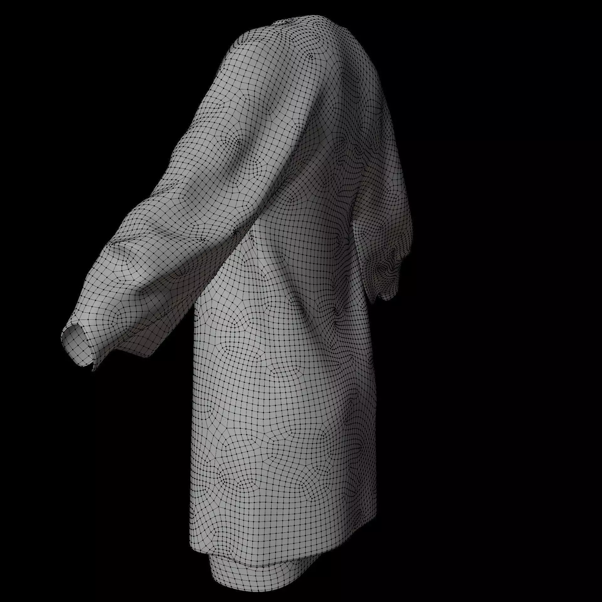 3D Female Apparel - Short skirt and Jacket Low-poly 3D model_23