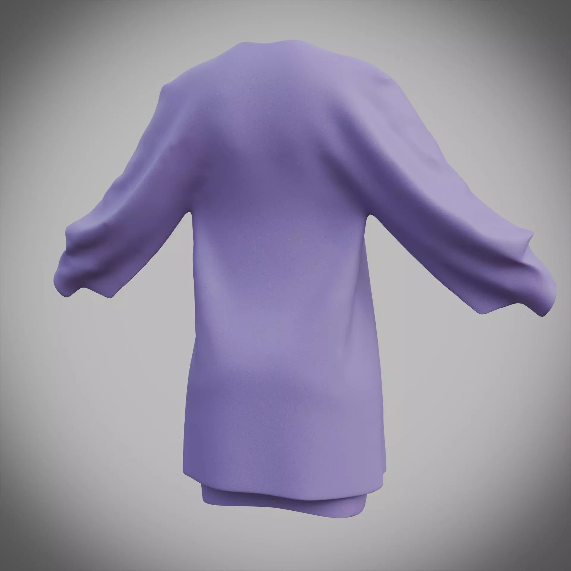 3D Female Apparel - Short skirt and Jacket Low-poly 3D model_9