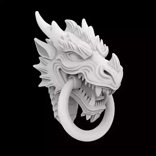 Dragon Head Door Knocker 3D Printable Mode