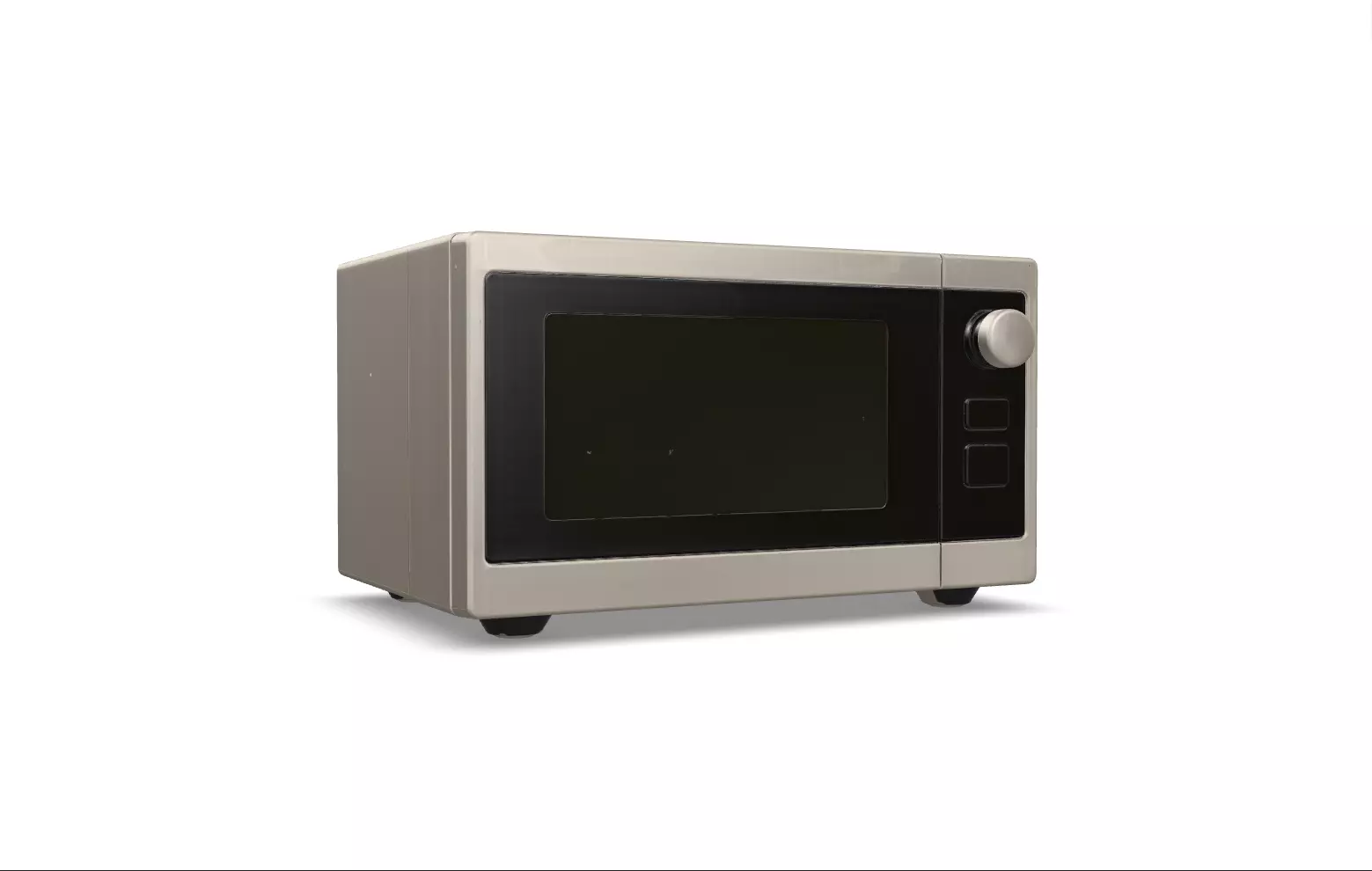 Microwave  Low-poly 3D model_0