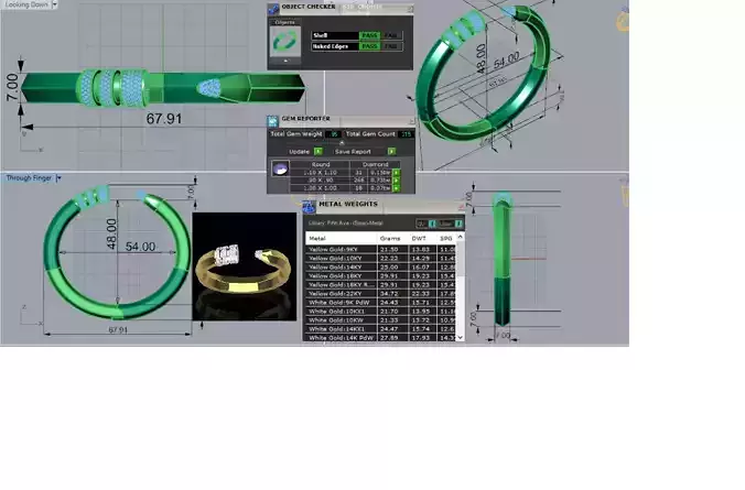 stl 3dm Bracelet Pencil Design in a Modern Design bg0058