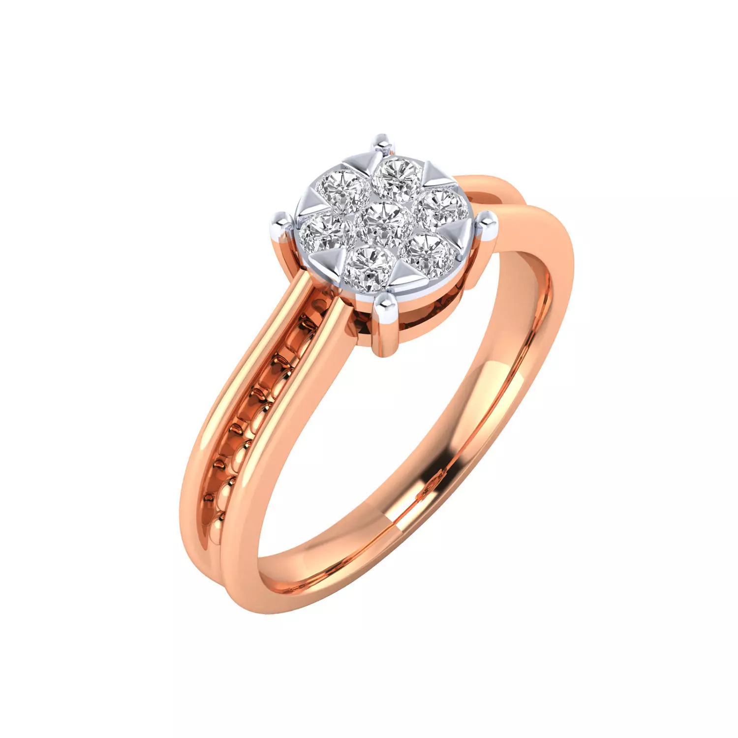 Women Ring Render 3dm STL MTL SLC JCD OBJ FBX Details 3D print model_3