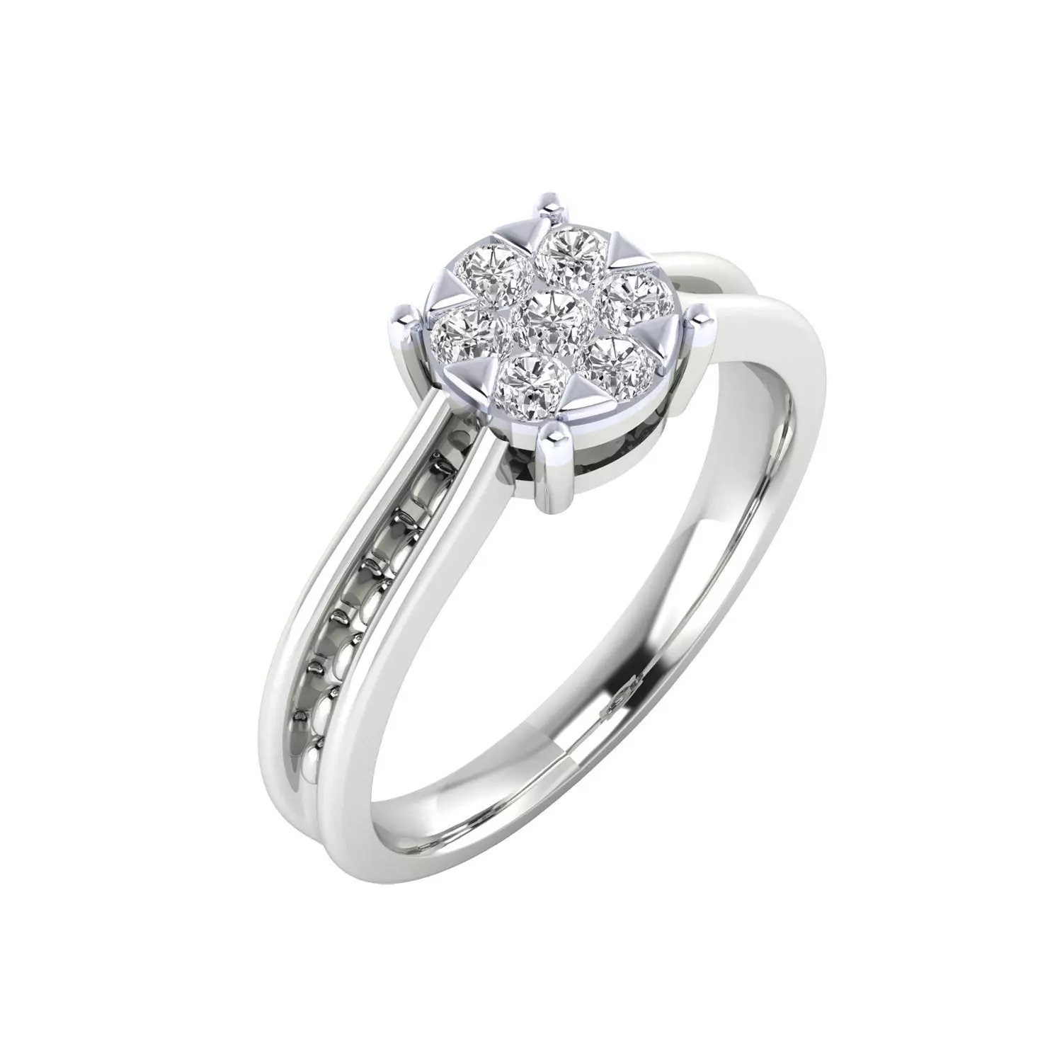 Women Ring Render 3dm STL MTL SLC JCD OBJ FBX Details 3D print model_11