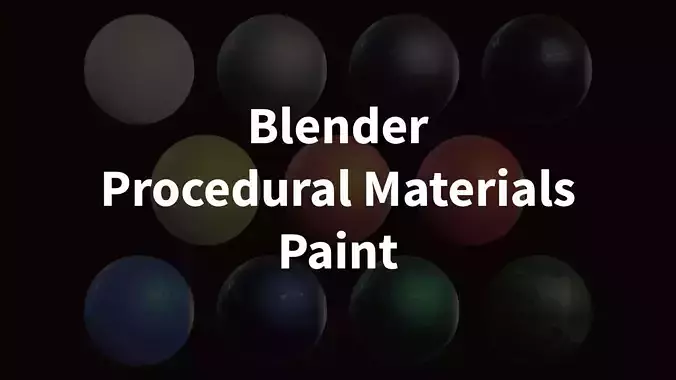 Blender Procedural Materials Paint Collection 11 Types