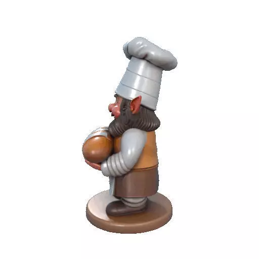 2291  Fairy Tale Gnome  Color Full  Body Figurine 3D print model_28