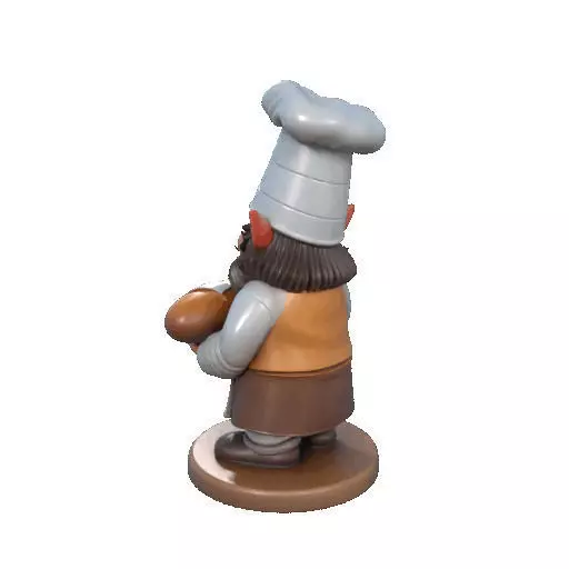 2291  Fairy Tale Gnome  Color Full  Body Figurine 3D print model_25