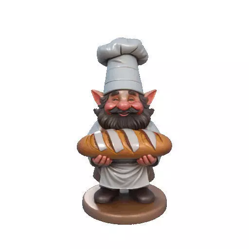 2291  Fairy Tale Gnome  Color Full  Body Figurine 3D print model_6