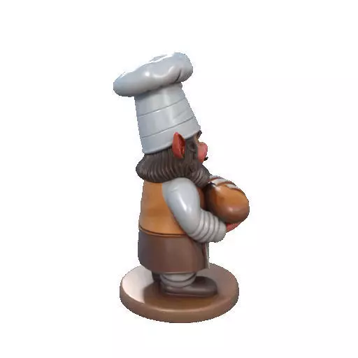 2291  Fairy Tale Gnome  Color Full  Body Figurine 3D print model_15