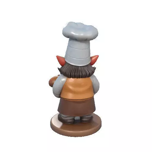 2291  Fairy Tale Gnome  Color Full  Body Figurine 3D print model_22