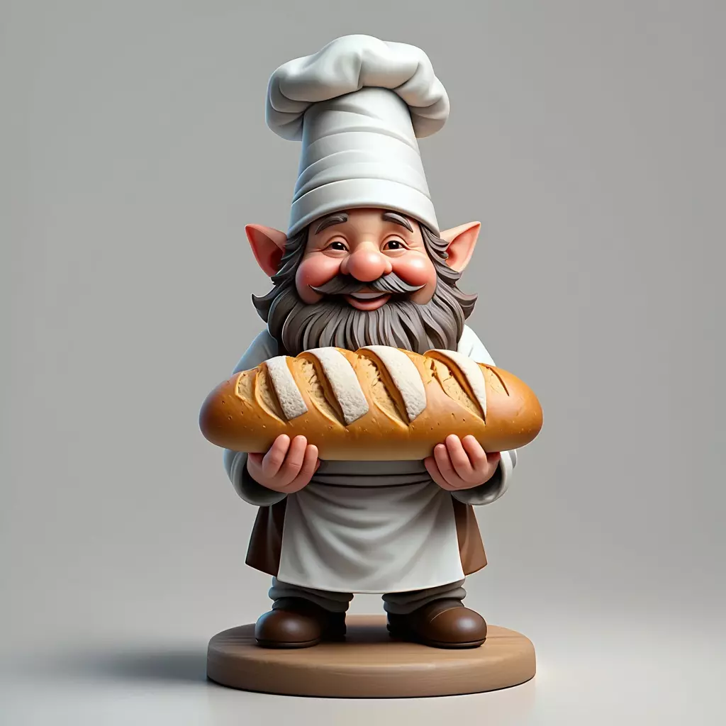 2291  Fairy Tale Gnome  Color Full  Body Figurine 3D print model_1