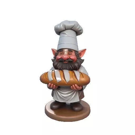 2291  Fairy Tale Gnome  Color Full  Body Figurine 3D print model_35