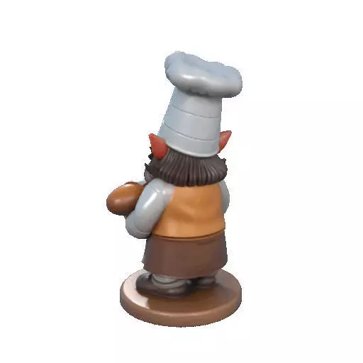 2291  Fairy Tale Gnome  Color Full  Body Figurine 3D print model_24