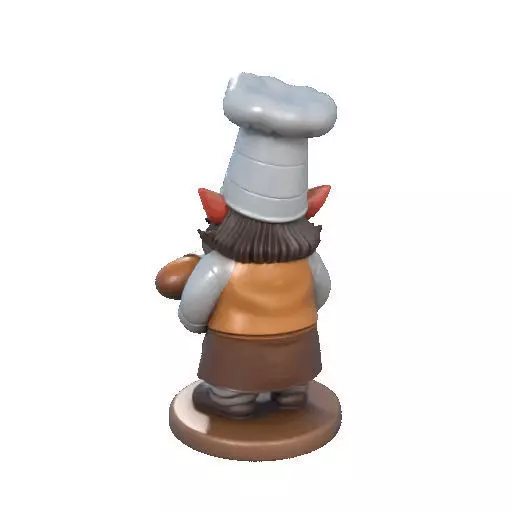 2291  Fairy Tale Gnome  Color Full  Body Figurine 3D print model_23