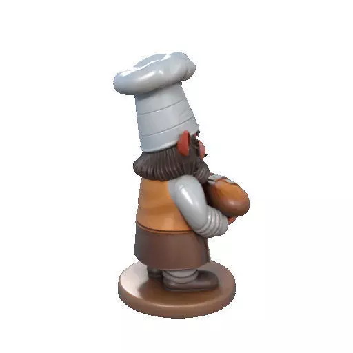 2291  Fairy Tale Gnome  Color Full  Body Figurine 3D print model_16