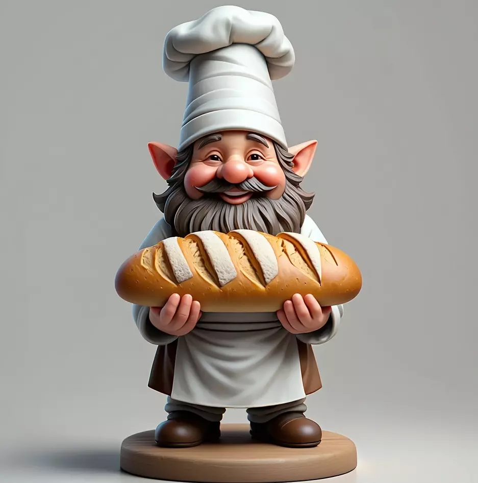 2291  Fairy Tale Gnome  Color Full  Body Figurine 3D print model_3