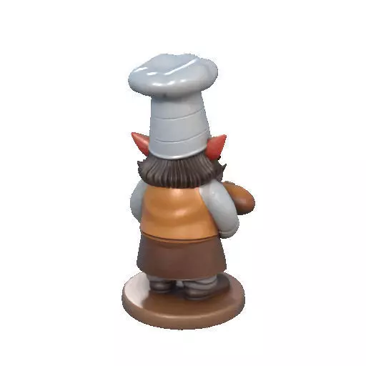 2291  Fairy Tale Gnome  Color Full  Body Figurine 3D print model_19