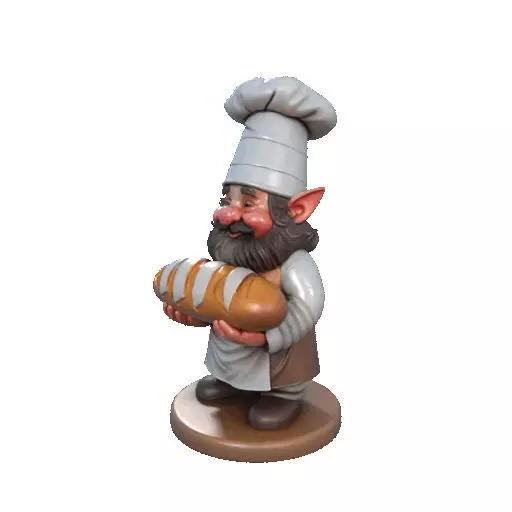 2291  Fairy Tale Gnome  Color Full  Body Figurine 3D print model_32