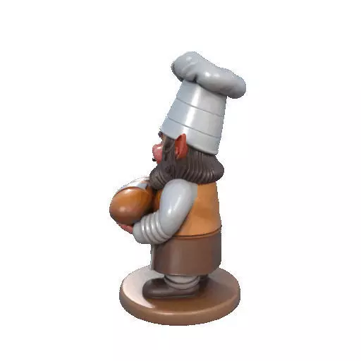 2291  Fairy Tale Gnome  Color Full  Body Figurine 3D print model_27