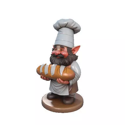 2291  Fairy Tale Gnome  Color Full  Body Figurine 3D print model_33