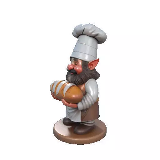 2291  Fairy Tale Gnome  Color Full  Body Figurine 3D print model_31