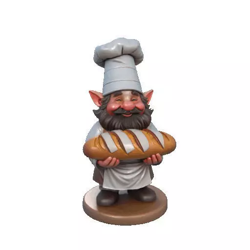 2291  Fairy Tale Gnome  Color Full  Body Figurine 3D print model_7