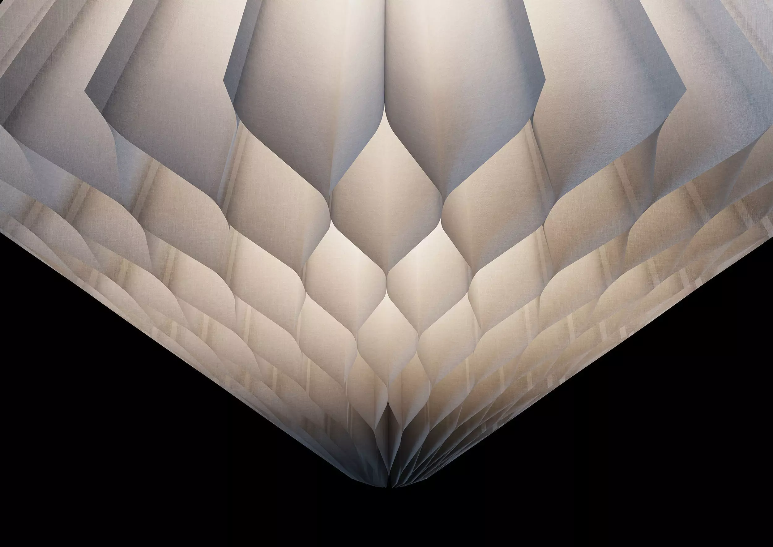 STRALA Diamond Shaped Lamp Shade White And Table Lamp IKea 3D model_5