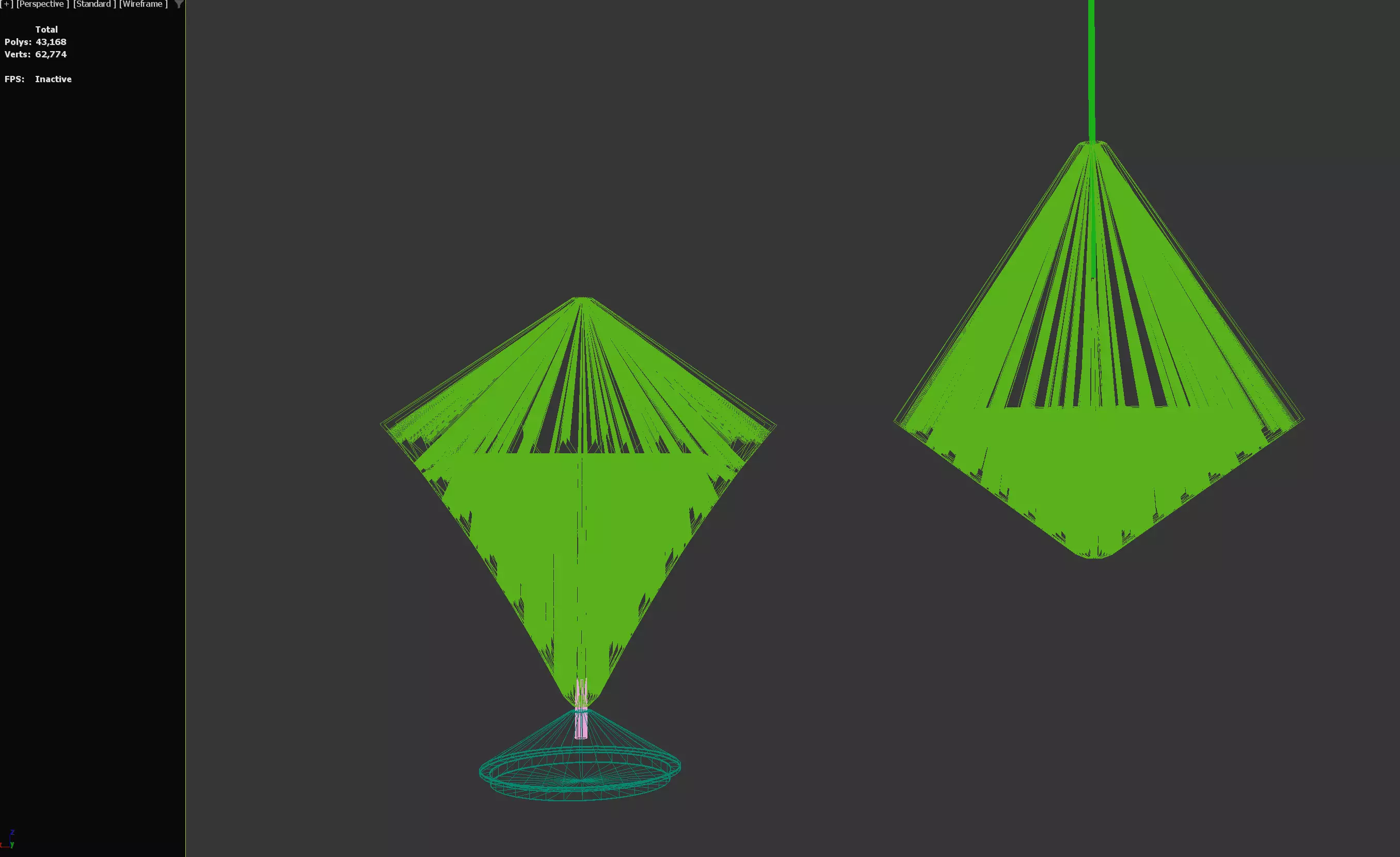 STRALA Diamond Shaped Lamp Shade White And Table Lamp IKea 3D model_8