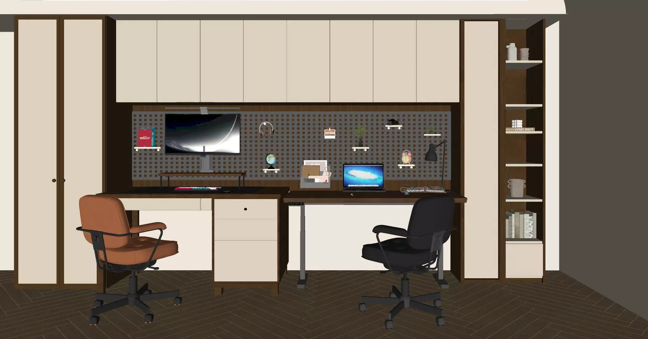 This study study room 3D model 3D model_3